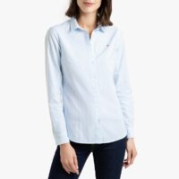 Chemise cintrée à manches longues Rose/Blanc;Bleu-Blanc Tommy Hilfiger