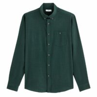 Chemise droite à carreaux