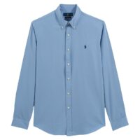 Chemise droite custom fit Bleu Ciel Polo Ralph Lauren