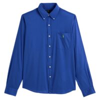 Chemise droite en éponge Blanc - Bleu Marine - Bleu Roi Polo Ralph Lauren