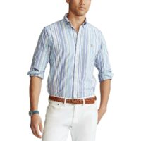 Chemise droite en oxford rayée Multicolore Polo Ralph Lauren