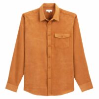 Chemise droite velours Camel LA REDOUTE COLLECTIONS