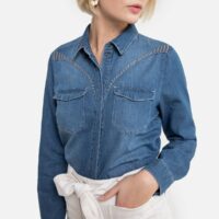 Chemise en jean détail clous Stone Vero Moda