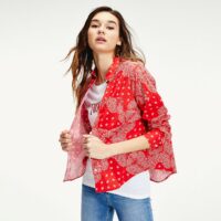 Chemise imprimé bandana Imprimé Rouge Tommy Jeans