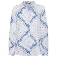 Chemise manches longues imprimé Blanc/Imprimé Bleu Pepe Jeans