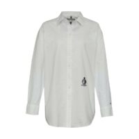 Chemise oversize à manches longues Blanc Tommy Hilfiger