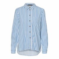 Chemise rayée Rayé Bleu Ciel/Blanc Vero Moda