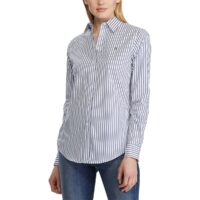 Chemise rayée à manches longues Rayé Bleu/Blanc Lauren Ralph Lauren