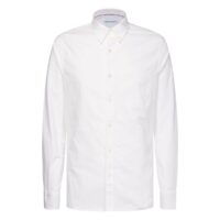 Chemise slim en oxford Blanc - Bleu Marine Calvin Klein Jeans