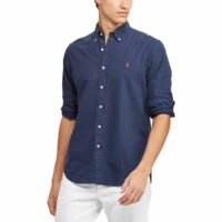 Chemise slim en oxford Bleu Marine Polo Ralph Lauren