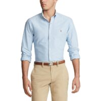 Chemise slim en oxford Bleu Polo Ralph Lauren