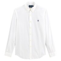 Chemise slim en popeline stretch Blanc - Vert Kaki - Bleu Marine Polo Ralph Lauren