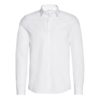 Chemise slim en popeline stretch CK Blanc Calvin Klein Jeans