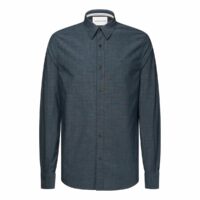 Chemise slim stretch dobby Bleu Calvin Klein Jeans