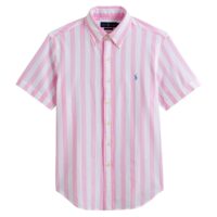 Chemisette droite en popeline légère Rose - Bleu Polo Ralph Lauren