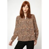 Chemisier imprimé floral Beige Camel COMPANIA FANTASTICA