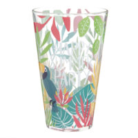 Chope en verre imprimé motif tropical Maisons du Monde