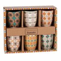 Coffret 6 tasses en faïence multicolore BAMAKO Maisons du Monde