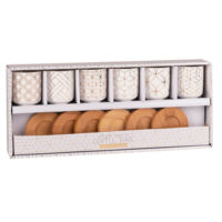 Coffret 6 tasses et soucoupes en porcelaine SONATE Maisons du Monde