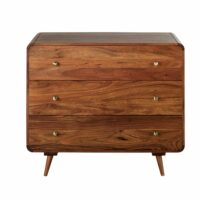 Commode 3 tiroirs en acacia massif Tony Maisons du Monde