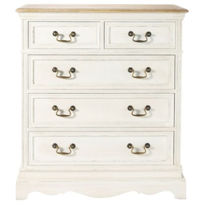 Commode 5 tiroirs crème Léontine Maisons du Monde