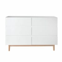 Commode double 6 tiroirs blanche Artic Maisons du Monde