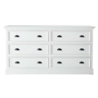 Commode en pin blanc L 160 cm Newport Maisons du Monde