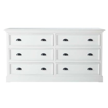 Commode en pin blanc L 160 cm Newport Maisons du Monde