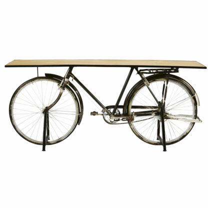 Console bicyclette indus en manguier et métal noir Bicyclette Maisons du Monde