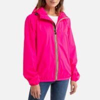 Coupe-vent capuche unisexe LE VRAI CLAUDE 3.0 Rose Fluo K-way