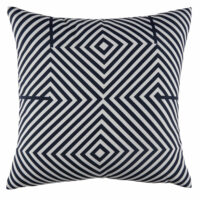 Coussin d'extérieur bicolore motifs graphiques45x45 Maisons du Monde