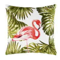 Coussin d'extérieur imprimé flamant rose 50x50 Maisons du Monde