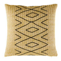 Coussin d'extérieur motifs graphiques noirs 50x50 Maisons du Monde