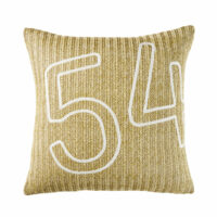 Coussin d'extérieur tressé et imprimé chiffres blancs 45x45 Maisons du Monde