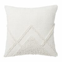 Coussin en coton écru 45x45 Maisons du Monde