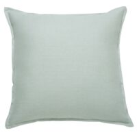 Coussin en lin lavé vert clair 45x45 Maisons du Monde