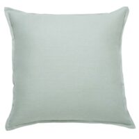 Coussin en lin lavé vert d'eau 60x60 Maisons du Monde