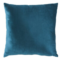 Coussin en velours bleu canard 45x45 Maisons du Monde