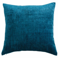 Coussin en velours bleu canard 60x60 Maisons du Monde