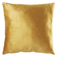 Coussin en velours jaune moutarde 45x45 Maisons du Monde