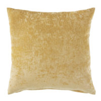 Coussin en velours jaune moutarde 45x45 Maisons du Monde