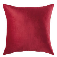 Coussin en velours rouge 45x45 Maisons du Monde