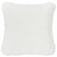 Coussin imitation fourrure blanche 45x45 Maisons du Monde