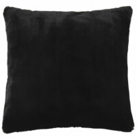 Coussin imitation fourrure noire 45x45 Maisons du Monde