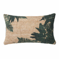 Coussin imprimé feuillages verts 30x50 Maisons du Monde