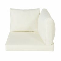 Coussins pour angle de canapé de jardin blancs Isola Maisons du Monde