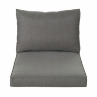 Coussins pour fauteuil de jardin gris foncé Isola Maisons du Monde