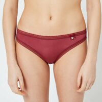 Culotte bi-matière - EASY  - Bordeaux - Femme - Etam