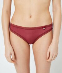 Culotte bi-matière - EASY  - Bordeaux - Femme - Etam