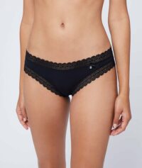 Culotte bords dentelle - AMOUR - Noir - Femme - Etam